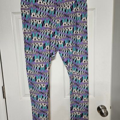 Lularoe Disney Minnie Mouse Womens Leggings Tall & Curvy One Size